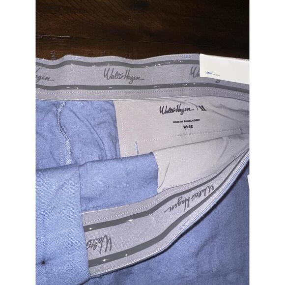 Walter Hagen Shorts Mens Size W42 Light Blue Stretch Short Button Closure Golf C - Picture 6 of 6